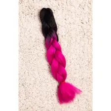  Fekete-Pink Ombre Póthaj 82-120 cm póthaj