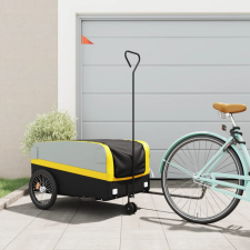  Fekete-sárga vas kerékpár utánfutó 45 kg kerékpár utánfutó