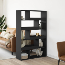 fekete szerelt fa könyvespolc 100 x 33 x 156,5 cm bútor