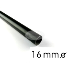  Fekete színű fém karnisrúd 16 mm átmérőjű - 160 cm karnis, függönyrúd