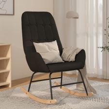  fekete szövet hintaszék bútor