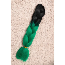  Fekete-Zöld Ombre Póthaj 82-120 cm póthaj