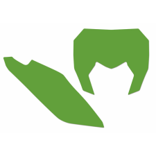  Feketerigó Rendszám Matrica Zöld Sherco SE/SE-F információs címke