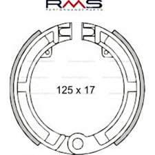 Fékpofa 125X17 ET3-PK-APE RMS 0170 motorkerékpár fékbetét