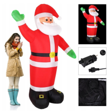  FELFÚJHATÓ KARÁCSONYI MIKULÁS VILÁGÍTÓ DEKORÁCIÓ 250cm karácsonyi dekoráció