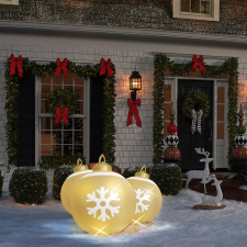  Felfújható RGB LED-es óriás karácsonyi gömb - 60 cm karácsonyi dekoráció