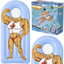 Felfújható strandmatrac, vicces mintával - BESTWAY 43421 strandjáték