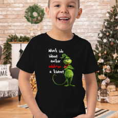  Feliratos karácsonyi gyerek póló - Minek ide kinézet..