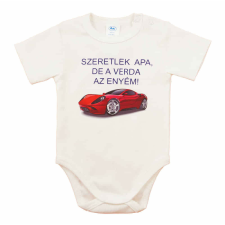  Feliratos rövid ujjú baba body kombidressz, body