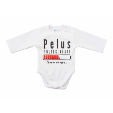  Feliratos rövid ujjú baba body kombidressz, body