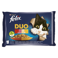 FELIX állateledel alutasakos felix fantastic duo macskáknak házias válogatás aszpikban 4x85g macskaeledel