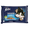 FELIX Állateledel alutasakos FELIX Fantastic macskáknak lazac-lepényhal aszpikban 4x85g
