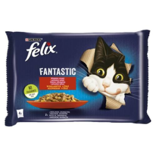 FELIX Állateledel alutasakos FELIX Fantastic macskáknak nyúl-bárány válogatás aszpikban 4x85g macskaeledel