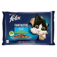 FELIX Állateledel alutasakos FELIX Fantastic macskáknak zöldséges halas válogatás aszpikban 4x85g macskaeledel