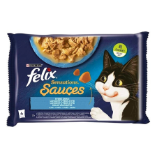 FELIX állateledel alutasakos felix sensations sauces macskáknak 4-pack halas t&#337;kehal-szardínia válogatás szószban 4x85g macskaeledel