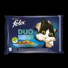 Felix Fantastic DUO halas válogatás aszpikban, 4x85g macskaeledel