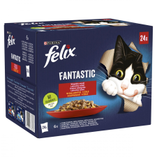 FELIX FANTASTIC Házias válogatás nedves macskaeledel 24x85g macskaeledel