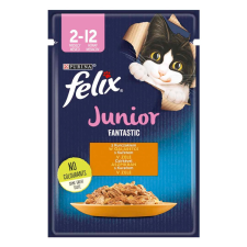  FELIX FANTASTIC junior csirkével aszpikban nedves macskaeledel 85g macskaeledel