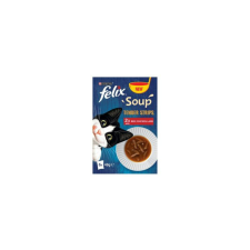 Félix Felix Soup leves 6x48g Tender Strips húsos válogatás macskaeledel