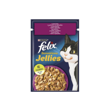 Felix Sensations Jellies Kacsával, aszpikban spenóttal nedves macskaeledel – 24×85 g macskaeledel