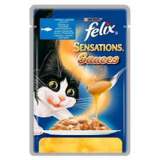  FELIX SENSATIONS SAUCES Tőkehallal, szószban paradicsommal nedves macskaeledel – 24×100 g macskaeledel