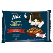 FELIX Shreds Alutasak 4x80g Házias válogatás szószban macskaeledel