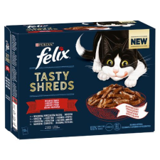  FELIX SHREDS Házias válogatás szószban nedves macskaeledel 12x80g macskaeledel