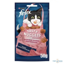 FELIX Tasty Nuggets Lazac macska jutalomfalat 50g jutalomfalat macskáknak