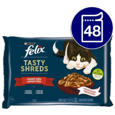 Félix Tasty Shreds marhahússal és csirkével lében 48x80g macskaeledel