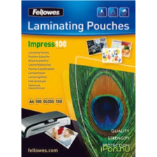 FELLOWES A3 fényes lamináló fólia, 100 mikron lamináló fólia