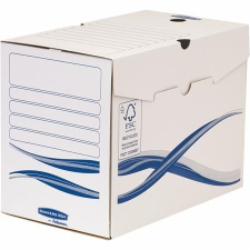 FELLOWES Archiválódoboz, A4, 200mm, FELLOWES "Bankers Box Basic", kék-fehér, 10db/cs irattartó