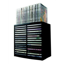 FELLOWES CD-tároló, automata kiemelőrendszerű, 30+18 db-os, FELLOWES &quot;Spring&quot;, fekete papírárú, csomagoló és tárolóeszköz