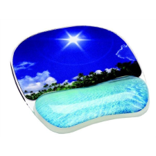 FELLOWES Egéralátét csuklótámasszal, géltöltésű, FELLOWES "Photo™ Gel", trópusi strand asztali számítógép kellék