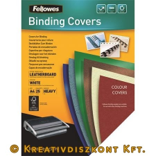 FELLOWES Hátlap, A4, 250 g, matt, FELLOWES &quot;Delta&quot;, fehér, 25 db spirálozó gép