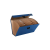 FELLOWES Irattartó -. harmonikatáska, karton, 250 x 362 x 124 mm.,19 rekeszes, Fellowes® Bankers Box Handifile, kék