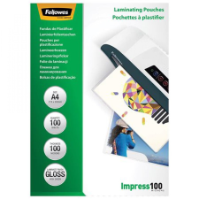 FELLOWES Lamináló fólia, A4, 100 mikron, fényes, 100 db/doboz, Fellowes® lamináló fólia