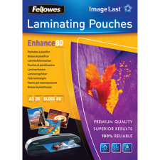 FELLOWES Lamináló fólia FELLOWES A/3 80 mikron fényes 25/csom lamináló fólia