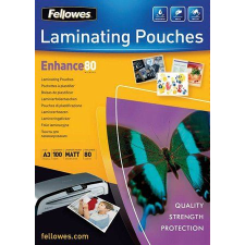 FELLOWES laminálógéphez fényes, matt meleglamináló fólia 80 mikron, A3 (IFW54520) (IFW54520) lamináló fólia