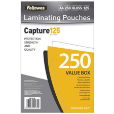 FELLOWES laminálógéphez fényes meleglamináló fólia 125 mikron, A4 (IFW53149) lamináló fólia
