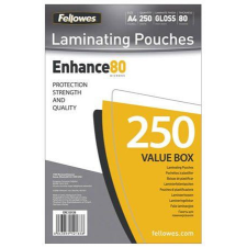 FELLOWES laminálógéphez fényes meleglamináló fólia 80 mikron, A4 (IFW53129) lamináló fólia