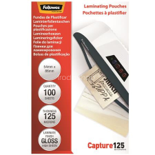 FELLOWES Meleglamináló fólia, 125 mikron, 54x86 mm, fényes, 100 db, FELLOWES lamináló fólia
