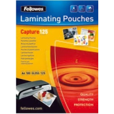 FELLOWES Meleglamináló fólia, 125 mikron, A6, fényes, 100 db, FELLOWES lamináló gép