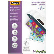 FELLOWES Meleglamináló fólia 80 mikron A4 fényes 100 db 5306114 lamináló gép