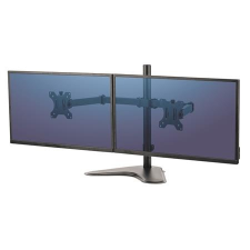 FELLOWES Monitortartó kar, FELLOWES,  Professional Series™ Dual Horizontal , fekete monitor kellék