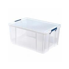 FELLOWES Műanyag tároló doboz, átlátszó, 70 liter, FELLOWES,  ProStore™ bútor