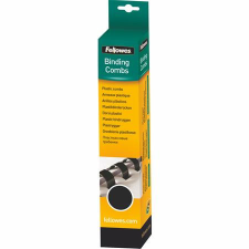 FELLOWES Spirál, műanyag, 12 mm, 56-80 lap, FELLOWES, 25 db, fekete spirálozó gép