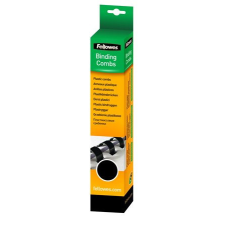 FELLOWES Spirál, műanyag, 16 mm, 101-120 lap, FELLOWES, 25 db, fekete spirálozó gép