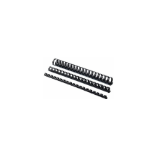 FELLOWES Spirál, műanyag, 6 mm, 10-20 lap, FELLOWES, 100 db/doboz, fekete spirálozó gép