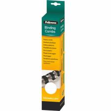 FELLOWES Spirál, műanyag, 6 mm, 10-20 lap, FELLOWES, 25 db, fehér spirálozó gép