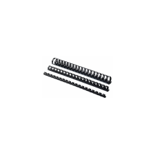 FELLOWES Spirál, műanyag, 8mm, 21-40lap, 100 db/doboz, Fellowes® fekete spirálozó gép